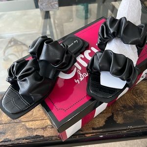 Sam Elderman Circus black leather sandal